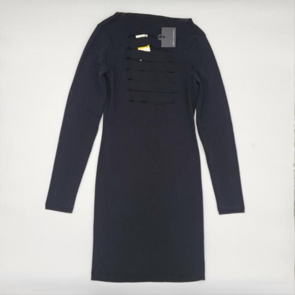 Skull Cashmere Black Karah Cutout Back Dress - Picture 3 of 7